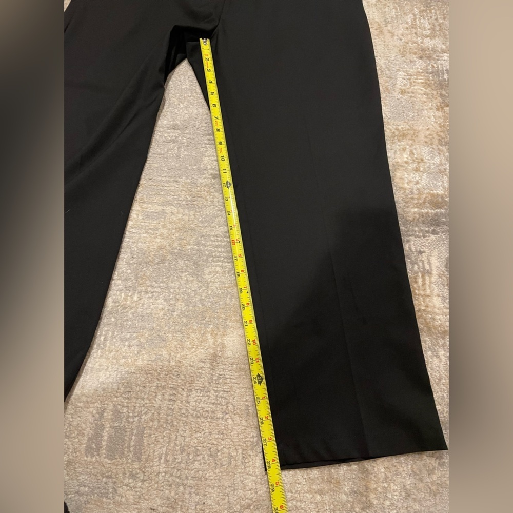 Haggar Classic Fit Performance Flex Black Dress Pants Mens Size 38 x 29 Like New - Picture 9 of 9